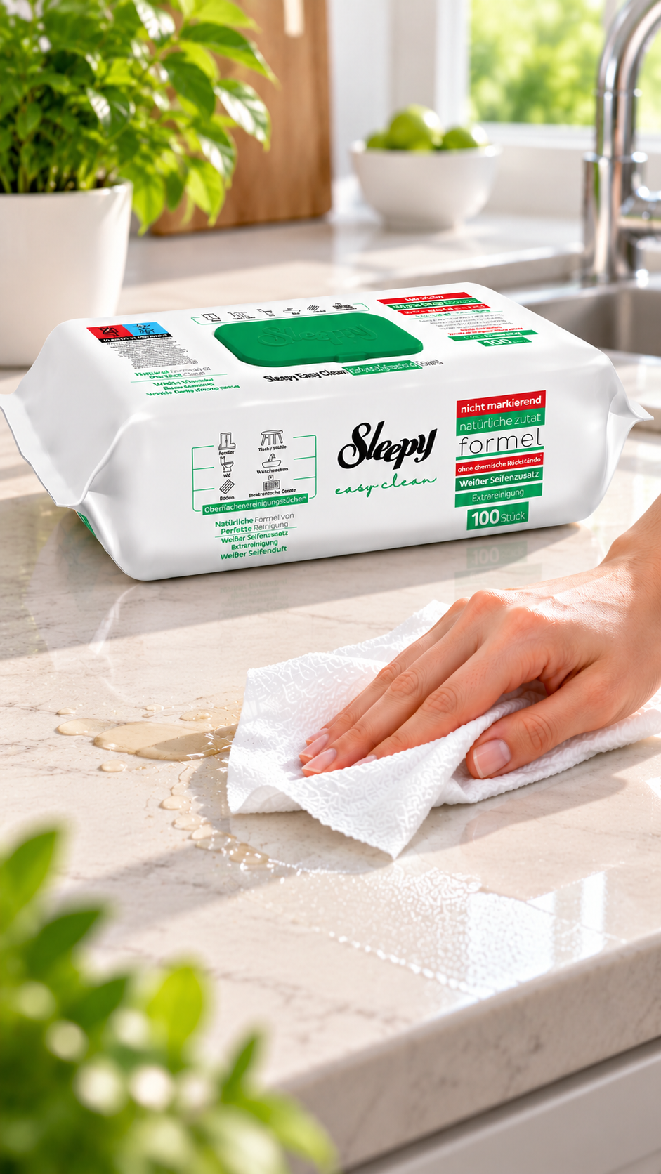 Sleepy Easy Clean White Soap – greitas stalviršio valymas