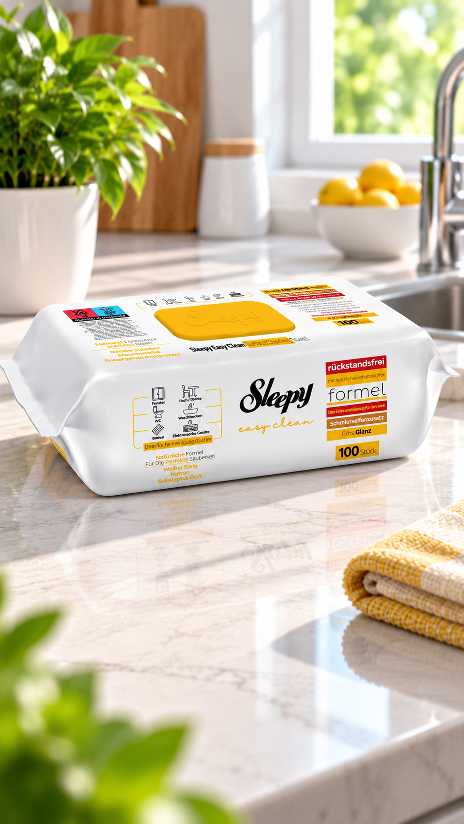 Sleepy Easy Clean Herbal Soap servetėlės virtuvėje