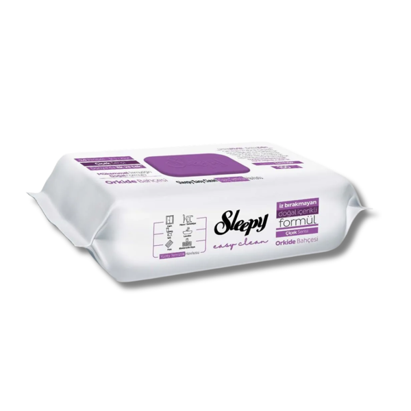 Sleepy Easy Clean valymo servetėlės – orchidėjų kvapas, 100 vnt.