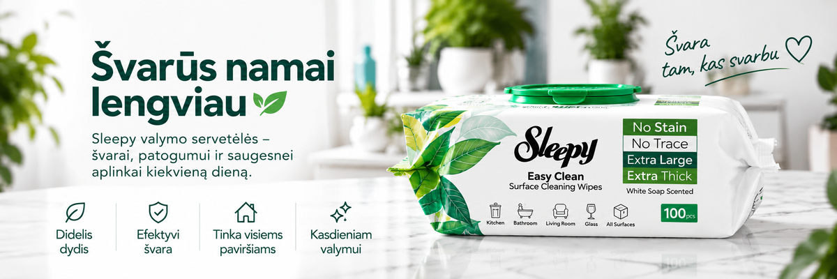 Sleepy Easy Clean – švarūs namai lengviau