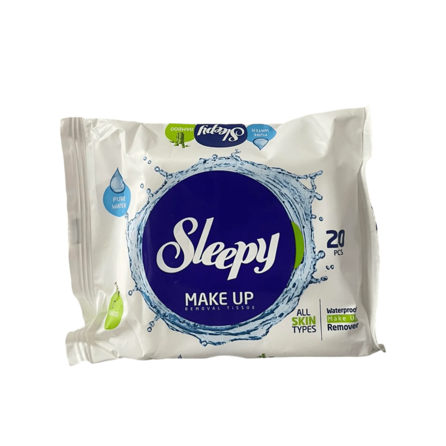 Drėgnos servetėlės Sleepy makiažui valyti, 20 vnt.